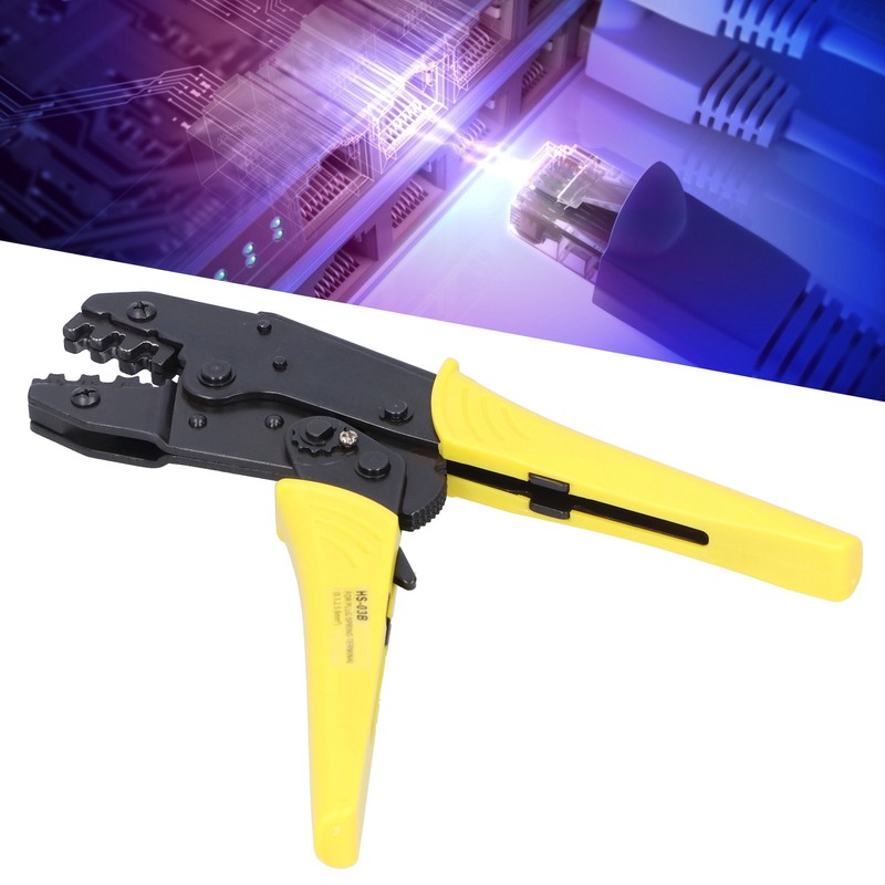 HS03B 1.56.0mm EuropeanType Ratchet Crimping Pliers High Carbon Steel Hand