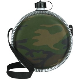 Woodland Camouflage 2 Quart Desert Canteen