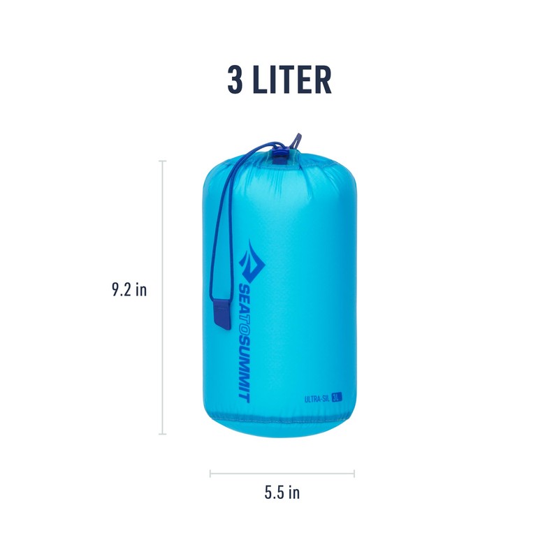 Sea to Summit Ultra-SIL Stuff Sack, Blue Atoll, 3 Litre