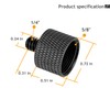 5/8 to 1/4 adapter, Mic Thread Adapter 5/8" Female to