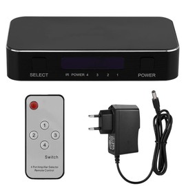 HDMI 2.1 Switch Splitter 4x1 Repeater Switch Box Hub HDCP2.2HDR4K/60HZ