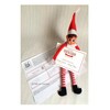 Elf says Goodbye with a Nice Certificate post card Prop
