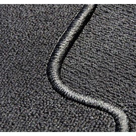 GG Bailey D2620A-F1A-BLK Front Set Custom Fit Floor Mats for Select Jaguar XJ Models - Nylon Fiber (Black)