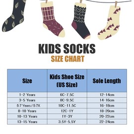 HowJoJo Boys Thick Cotton Socks Kids Warm Socks Winter Thermal Crew Socks 5-7 Years
