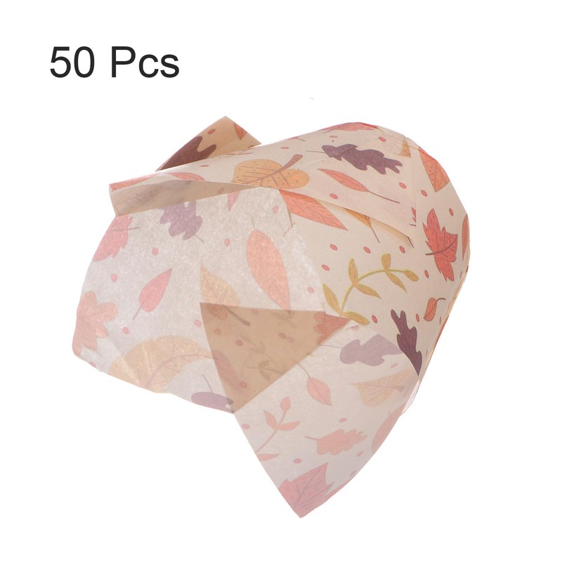 sourcing map 50pcs Tulip Cupcake Liners Greaseproof Baking Cups Paper