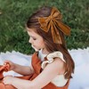 2PCS Velvet Hair Bow Brown Bow Hair Ribbon Clips for