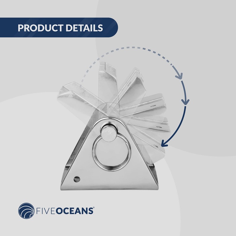 Five Oceans Stainless Steel Anchor Chain Lock Stopper for 3/16-Inch