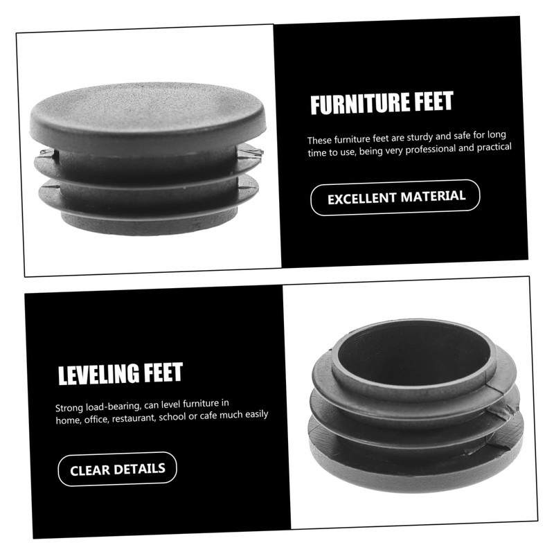 WHAMVOX 100pcs Pp Material Furniture Foot Plugs Easy to Replace
