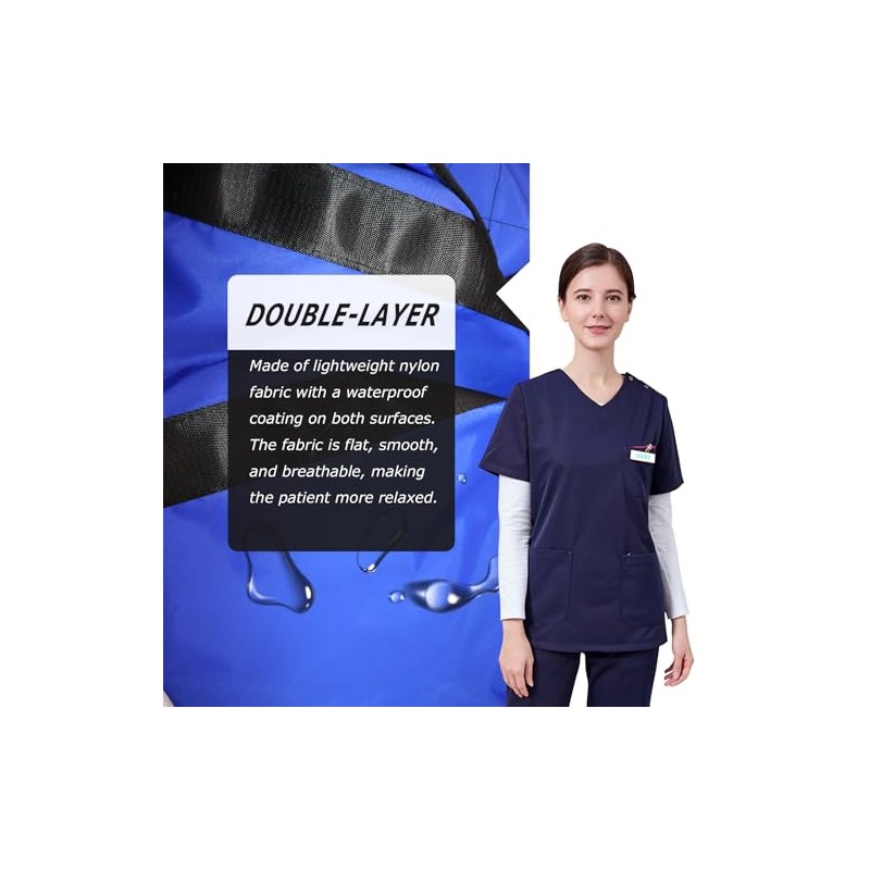 LOSCHEN Transfer Sheet,Patient Transfer Board with Eight Handles,Suitable for Obese