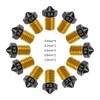 HIKUDIY 12PCS PTFE Extruders Hotends Brass Nozzles Kit, 4PCS 0.4mm