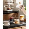 INFOOD Milk Frother Rechargeable with Cover - Coffee Frother Wand,