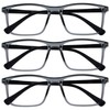 Opulize Ink MMM4-7 -1.00 Long Distance Glasses Pack of 3