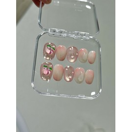 5 types of fruit nails, peach nail, cherry nail  - Apple nail / 과일네일 5종 복숭아네일 체리네일  - 사과네일