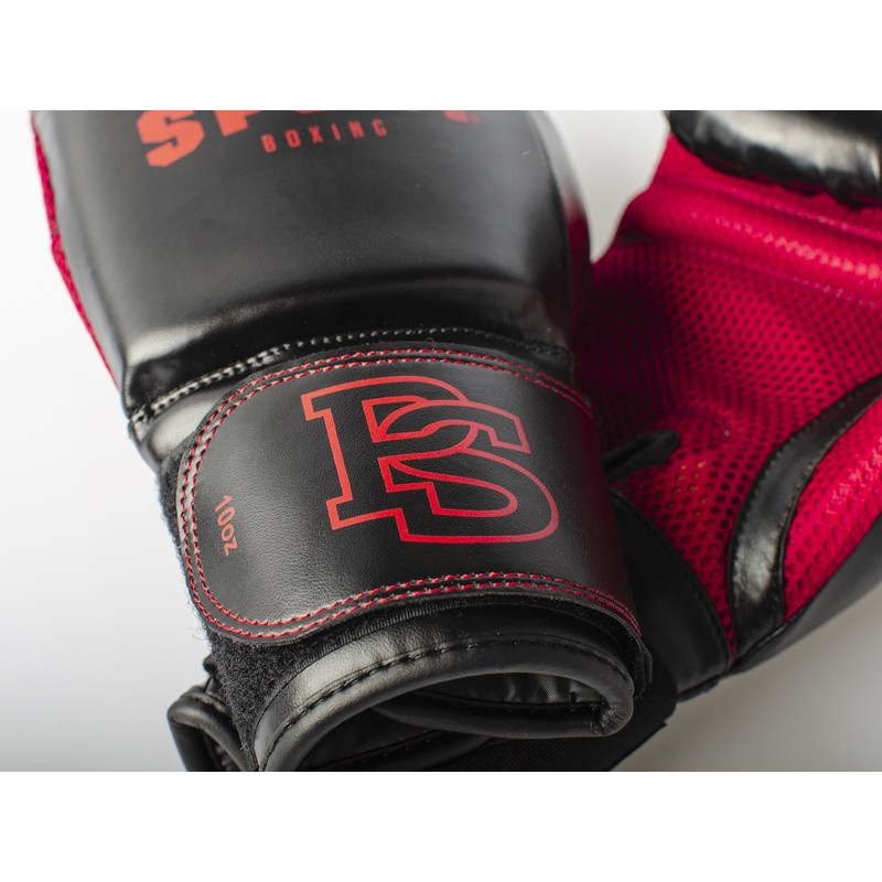 Paffen Sport ALLROUND MESH Boxing gloves for training; black/red; 12