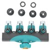 4 Way Hose Splitter Metal Valve Water Distribution Controller Connector