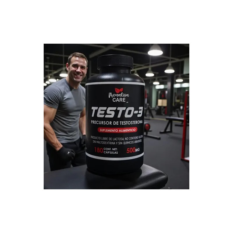 Testo3 Monalisa Care Cápsulas Vitaminas Para Hombre 180 Cap