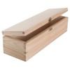Oblong Wooden Box with Lid | 33 x 10 x