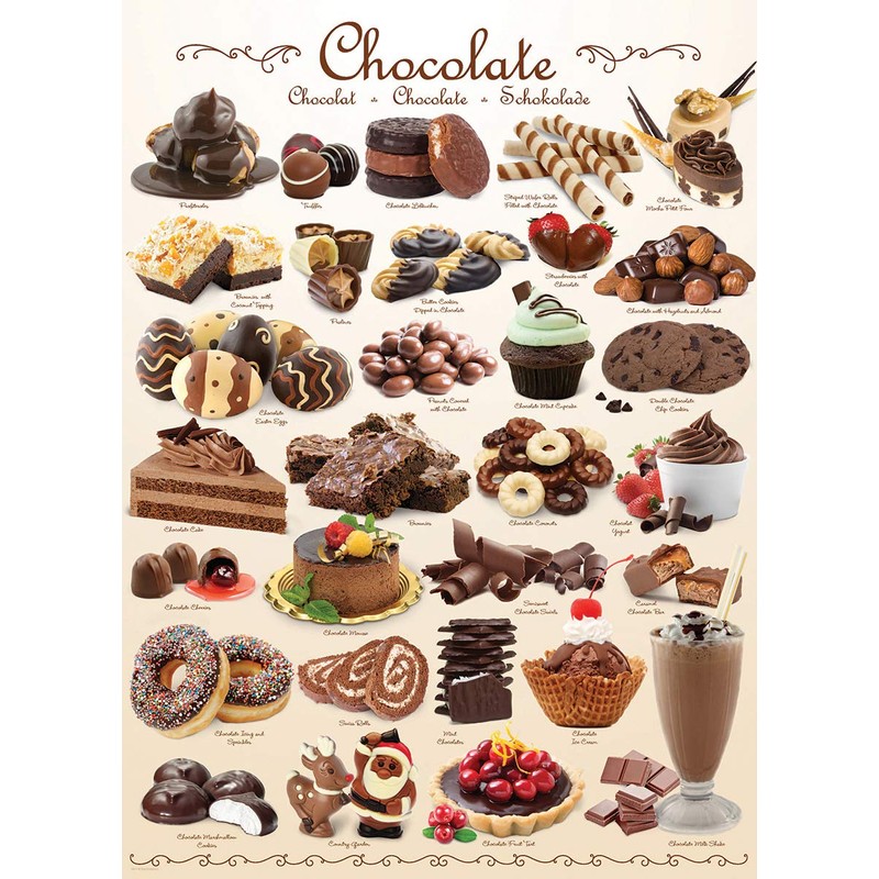 Eurographics Chocolate 1000-Piece Puzzle