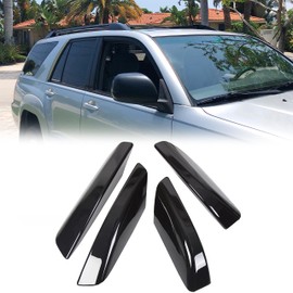 HECASA Roof Rack Rail End Cover Compatible with 2003-2009 Toyota 4Runner SW4 N210 Roof Rack Bar Rail End Cover Shell Cap 4 Pcs Black