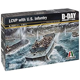 TAMIYA IT6524 6524S 1/35 LCVP w/US Infantry Model KIT, Unpainted, Arial Toys & Games Ltd329