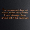 Plastic Cloakroom Tags/Tickets with Standard Disclaimer Text on Reverse, Pack