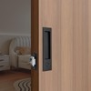 Dontay Pocket Door Handle, Modern Rectangular Keyed Entry Function, (Bed/Bath)