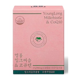 Yeongrong Milk Thistle CoQ10 3+1, 4, 30 tablets / 영롱 밀크씨슬 코큐텐 3+1, 4개, 30정