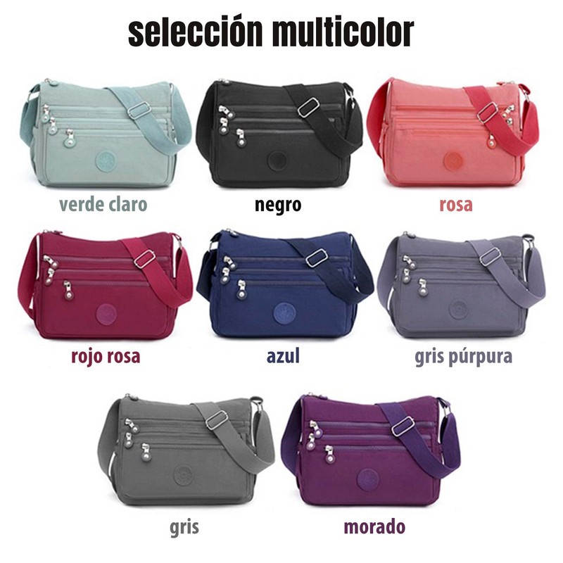 Bolso Crossbody para Mujer de Nailon Impermeable – Bolso de