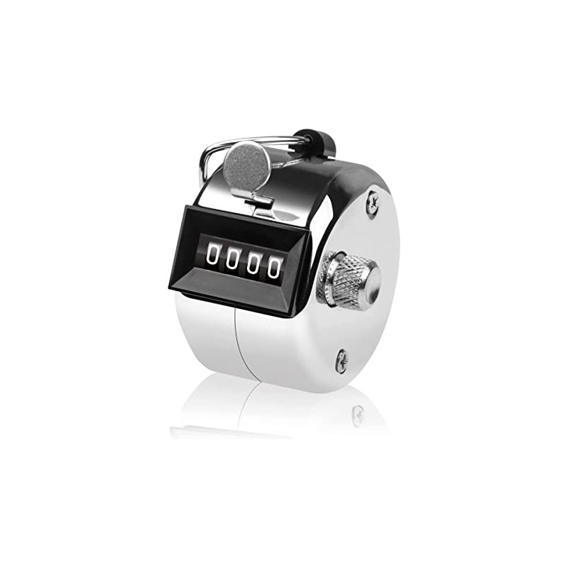 BUZZUFY Digit Hand Clicker Counter, Metal Hand Tally Counters Clicker