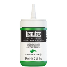 Liquitex 1959312 Professional Acrylic Paint Soft Body - Artist Paint in Creamy Opaque Consistency, High Pigmentation, Lightfast and Ageing Resistant, 59 ml Bottle - Light Green Permanent