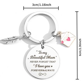 Mom Gift,Gift for Mum Birthday,Mum Gifts from Daughter,Mum Keyring,Birthday Present for Mum,Mum Birthday Presents,Mum and Daughter Gifts,Mothers Day Gifts from Daughter,Mothers Christmas Gifts