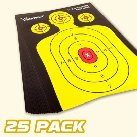 Unbranded/Generic 25-50 Shooting Range Silhouette Paper Targets 12"X18" Handgun Rifles Air BB Gun