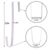 Sattiyrch 12" Wreath Hanger for Front Door,Metal Over The Door
