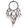 GURU SHOP Dream Catcher with Semi-Precious Stones - Black, Diameter: