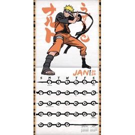 2024 Naruto Shippuden Wall Calendar
