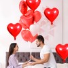 20PCS 46CM Heart Balloons Heart Foil Balloons Mylar Heart Balloons