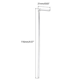 TA-VIGOR 2.5mm Ball End Hex Key Wrench, Long Arm L-Shaped CR-V Steel Allen Wrench Tool for Bike, Furniture, and Mechanical Repair