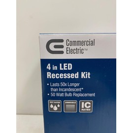 Commercial Electric 4 in. LED Recessed Kit - Soft White