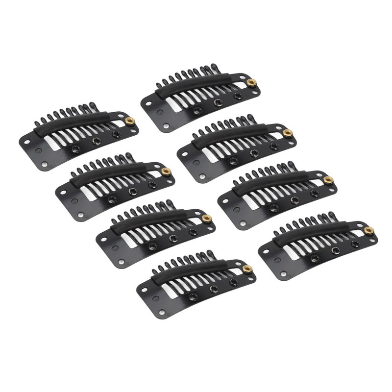 100pcs Hair Extension Clips Multipurpose 38mm 10 Teeth Wig Clips
