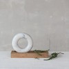 Creative Co-Op Mango Wood Mortar with Marble Ring Shaped Pestle,