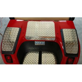 PBR PRODUCTS Club Car Golf Cart DS 5 piece kit. DIAMOND PLATE Bagwell fender top access cover