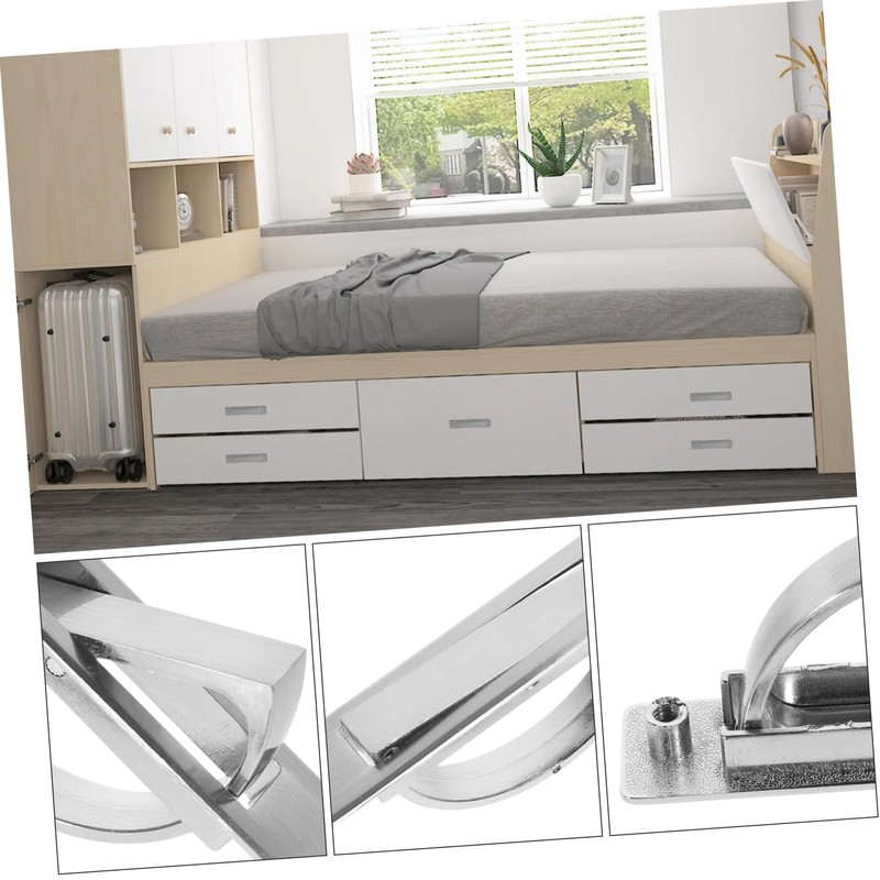 Operitacx Invisible Cabinet Handle Metal Pull Handle for Wardrobe Space