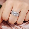 Blongme 3 CT Wedding Sets Ring Enhancer for Engagement Rings