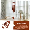 ORFOFE Bamboo Wood Chip Wind Chime Pendant Outdoor Decorative Wind