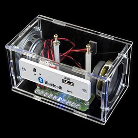 ieron Bluetooth Speaker DIY Production Kit Mono Mini Amplifier With Spectrum Electronic Component Audio Kit Acrylic Shell Creative Production