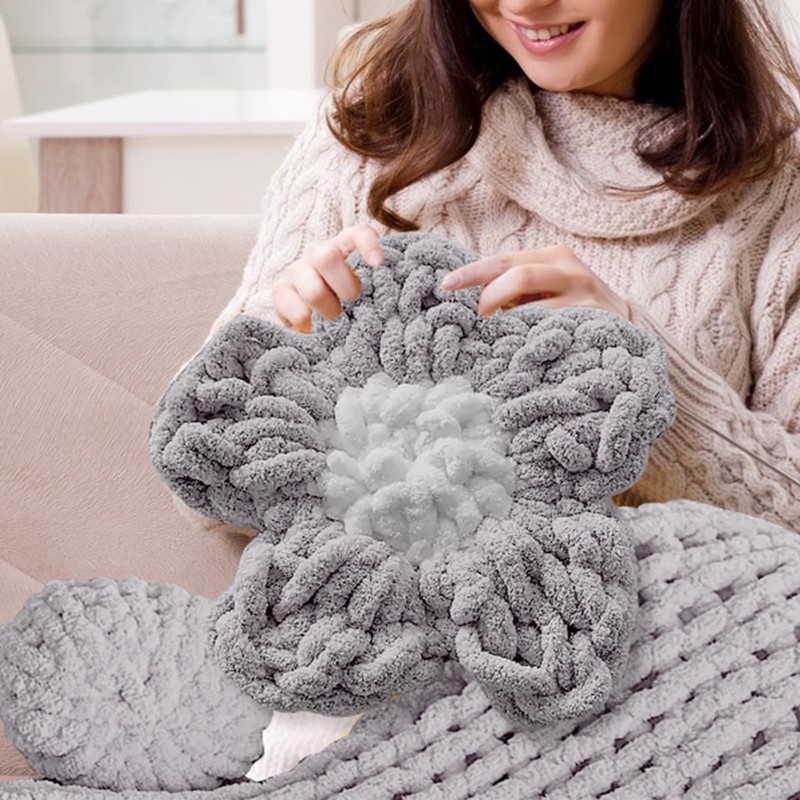 Thick Wool for Hand Knitting, 500 g (2 x 250