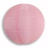 Quasimoon 12" Pink Shimmering Nylon Lantern, Even Ribbing, Durable, Hanging