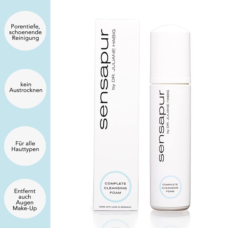 SENSAPUR Complete Cleansing Foam Ultramild Pore Deep Cleansing Foam for