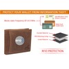 Fa.Volmer ® Mens Sturdy Brown Genuine Buffalo Leather Wallet with