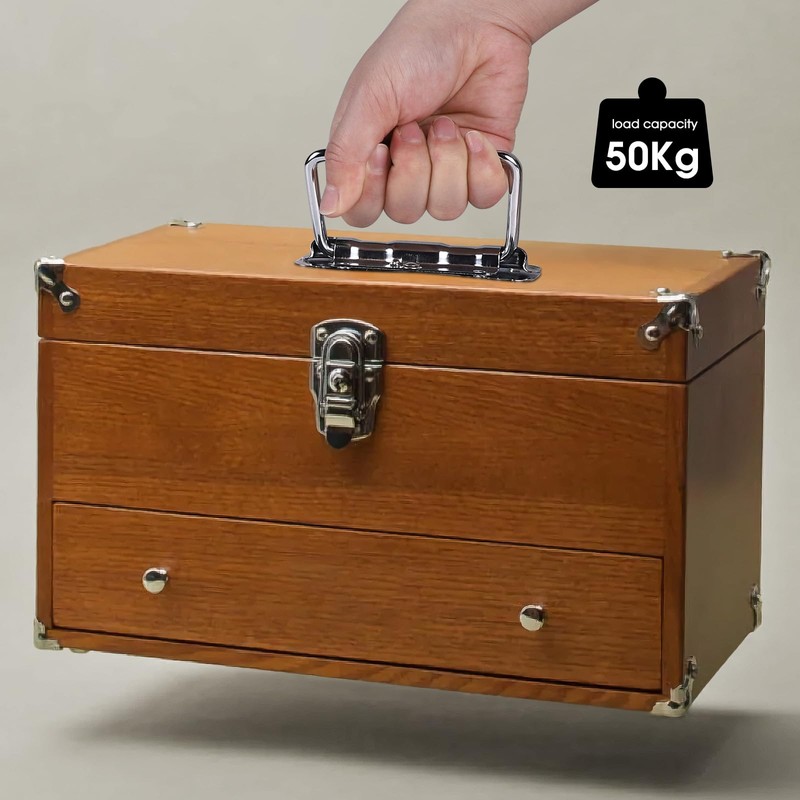 SUPAWAY Pack of 4 Folding Handles, Small Spring-Loaded Box Handle,